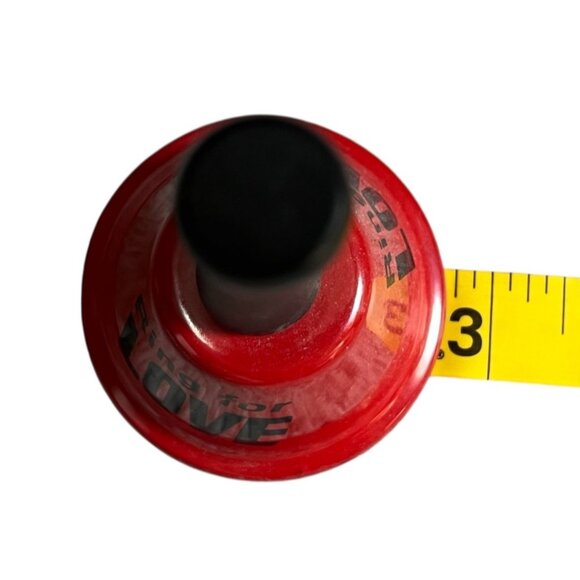 Set Of 2 Handheld Bells "Ring For Love" & "Ring For Coffee" Red & Blue Metal Wit - Picture 4 of 6